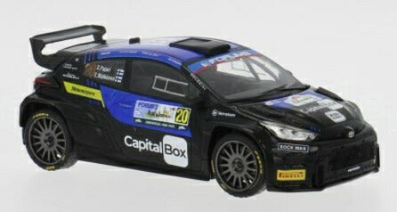 【予約】TOYOTA ヤリス GR ラリー2 TEAM PRINTSPORT RACING #20 ラリージャパン 2024 パヤリ/マルコネン マットブラック / IXO 1/43 ミニカー