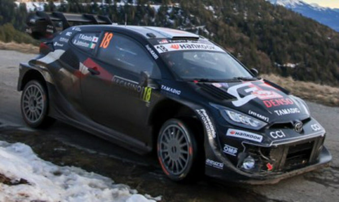 【予約】TOYOTA ヤリス GR ハイブリッド ラリー1 TEAM TOYOTA RACING #18 ラリーモンテカルロ 2025 ジョンストン/勝田貴元 ブラック / IXO 1/43 ミニカー