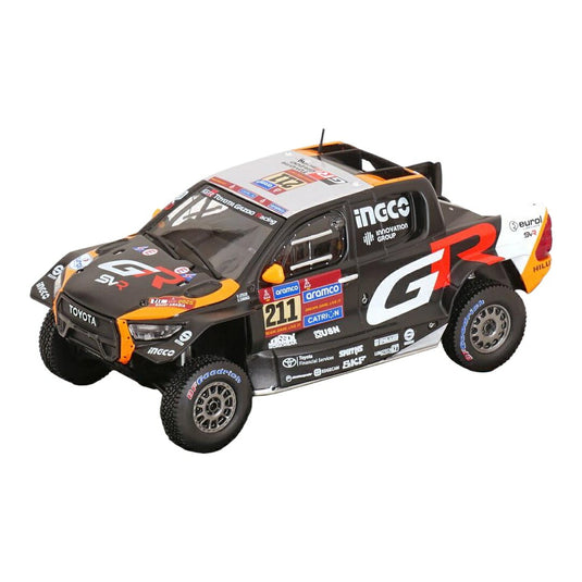 Toyotaトヨタ GR DKR Hiluxハイラックス Evoエボ 2025 No.211 Rally Dakar ダカールラリー Henk/Brett / IXO 1/43 ミニカー