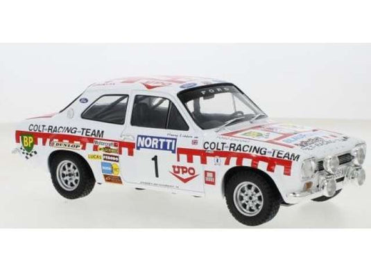 1974 Ford Escort MK I RS 1600 #1 T.マキネン/H.リッドン 1000レイクスラリーミニカー/ IXO1/18