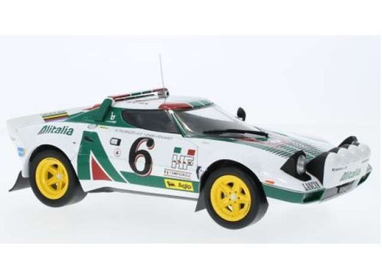 1976 Lancia Stratos HF #6 B.ウォルデガード/H.ソルツェリウス ラリーモンテカルロミニカー/ IXO1/18