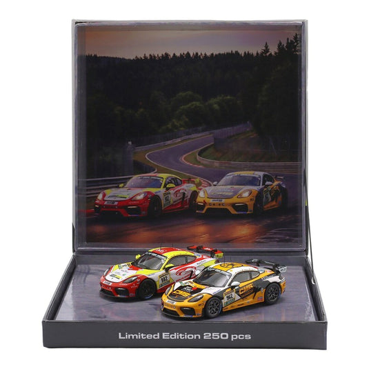 【予約】 Porscheポルシェ 718 Cayman GT4 CS 2台セット #982 #962 24時間ニュルブルクリンク 2026 250台限定 / IXO 1/43 ミニカー