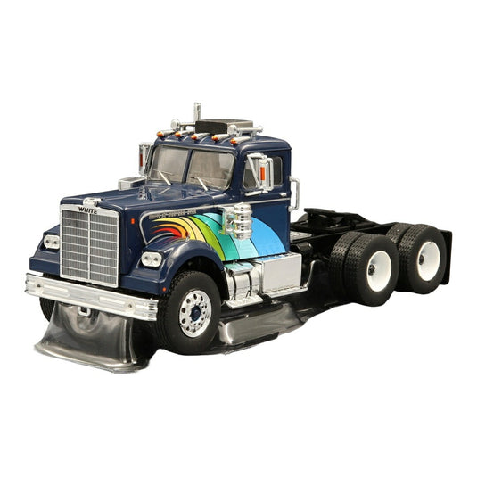 White Western Star 4864 トラクターヘッド 1970 ダークブルー ダイキャストモデル ミニカー /IXO 1/43