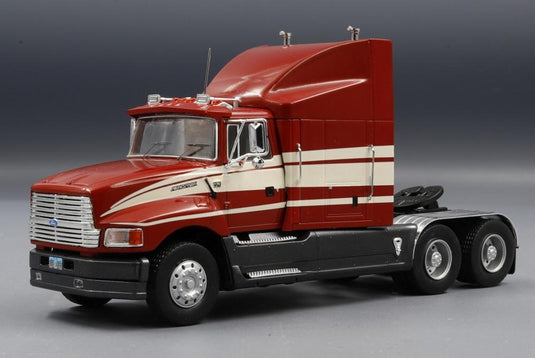 Ford Aeromax トラクタートラック 1990 ダークレッド ベージュ/ IXO 1/43 ミニカー