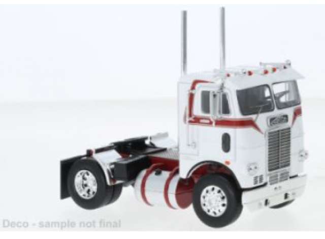 1976 Freightliner COE ホワイトレッド/IXO 1/43ミニカー