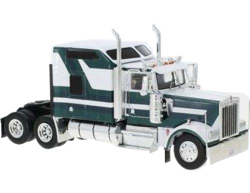 Kenworth W 900 1990 ホワイト グリーン トラクタ / IXO 1/43 建設機械模型 工事車両