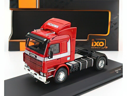 SCANIA - 142M TRACTOR TRUCK 2-ASSI 1981 - RED WHITE /IXO 1/43 ミニカー