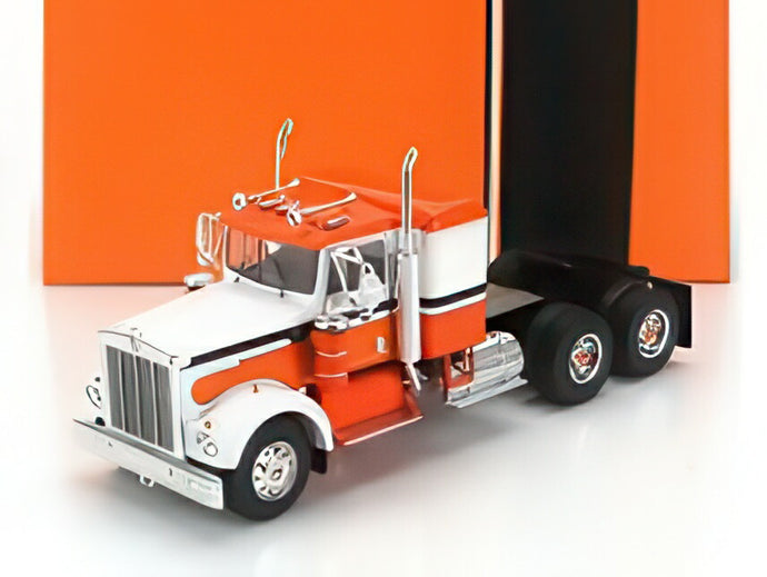 Kenworth W 925 1970 ホワイト オレンジ トラクタ / IXO 1/43 建設機械模型 工事車両
