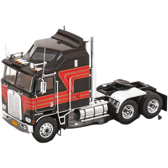 Kenworthケンワース K100 Aerodyneエアロダイン towing vehicleトーイングビークル 1976 ブラック レッド / IXO 1/43 ミニカー