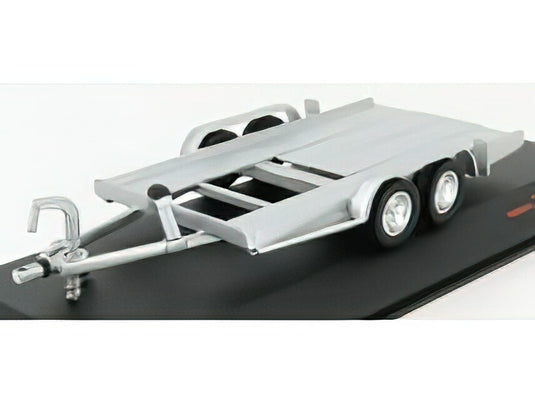 CARRELLO TRASPORTO AUTO - CAR TRANSPORTER TRAILER SILVER WHEELS 車は含みません /IXO 1/43 ミニカー