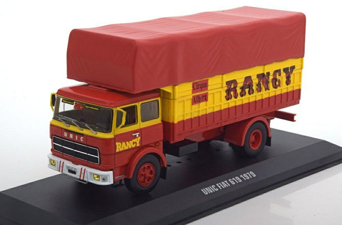Unic Fiat 619 Cirque Rancy レッドイエロー/ IXO 1/43 ミニカー