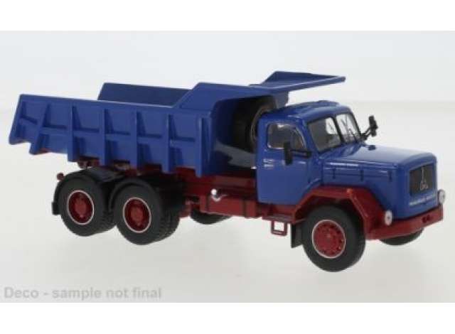 Magirus Jupiter 6x6 ブルー レッド ダンパー / IXO 1/43 建設機械模型 工事車両