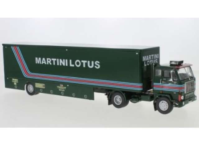 Martini Lotus Racing Volvo F88 レース ダンプ / IXO 1/43 建設機械模型 工事車両