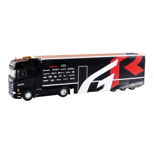 スカニア Sシリーズ GRレーシング トランスポーター 2024 ブラック / IXO 1/43 ミニカー