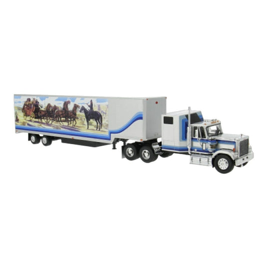 【予約】 GMC GENERAL TRUCK KOFFER SZ 1980 WHITEホワイト LIGHT BLUEライトブルー / IXO 1/43 トラック商用車
