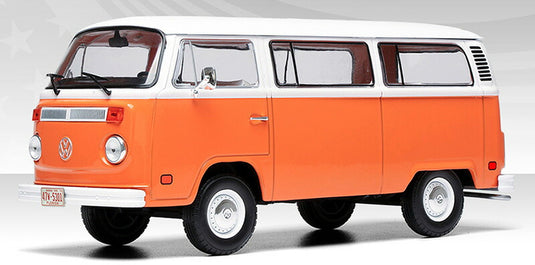 Volkswagenフォルクスワーゲン Type 2 Bus 1974 オレンジ 旧車 模型 モデル / IXO 1/24 ミニカー 模型