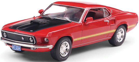 Ford Mustangフォード マスタング Mach 1 1969 レッド スポーツカー 模型 モデル / IXO 1/43 ミニカー 模型