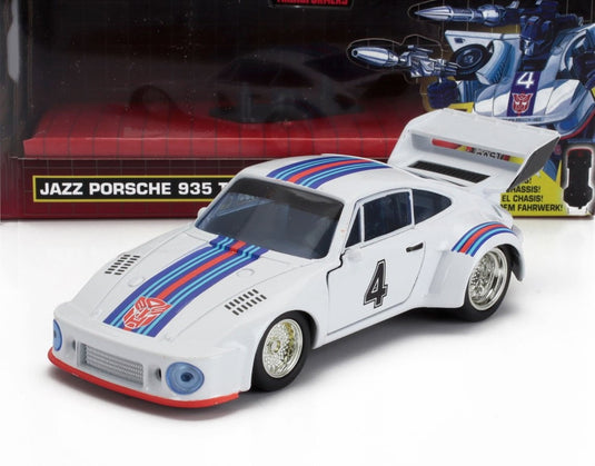 Porscheポルシェ 935 マルティーニ レーシング N 4 レーシング クーペ 1981 トランスフォーマー ホワイト TV SERIES / JADA 1/32 ミニカー