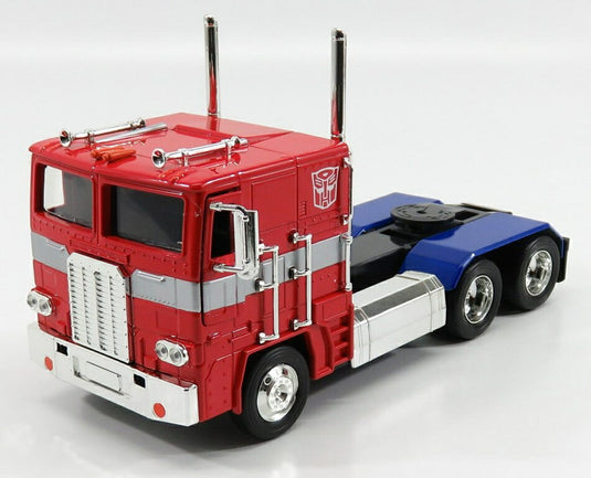 FREIGHTLINERフレイトライナー FLT86 トラクタートラック 1986 オプティマスプライム トランスフォーマー 4 2014 レッドブルー TV SERIES / JADA 1/24 ミニカー
