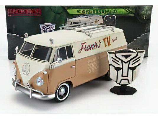 VOLKSWAGEN T1 VAN WHEELJACK 1965 THE TRANSFORMERS 2 TONE BEIGE/JADA 1/24ミニカー