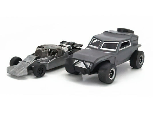 BUGGY SET 2X DECKARD'S FAST ATTAK BUGGY 2014 + FLIP CAR FAST & FURIOUS 7 2 TONE GREY/JADA 1/32ミニカー