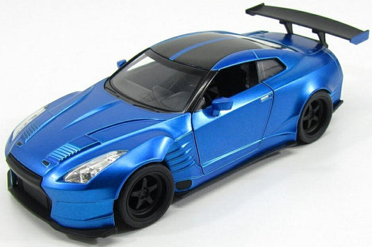 NISSANニッサン ブライアン GT R R35 2009 ベンソープラ ワイルドスピード 7 マットブルーブラック TV SERIES - MOVIE / JADA 1/24 ミニカー