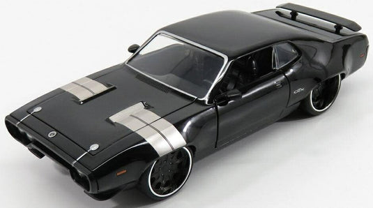 PLYMOUTHプリムス ドム GTX クーペ 1971 ワイルドスピード 8 2017 ブラックシルバー TV SERIES - MOVIE / JADA 1/24 ミニカー