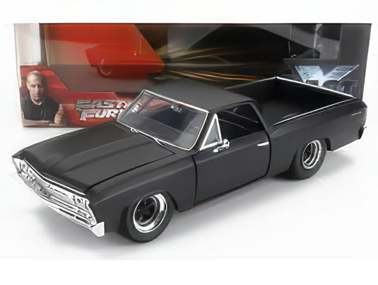CHEVROLET EL CAMINO PICKUP (FF10) CUSTOM 1967 FAST & FURIOUS BLACK/JADA 1/24ミニカー