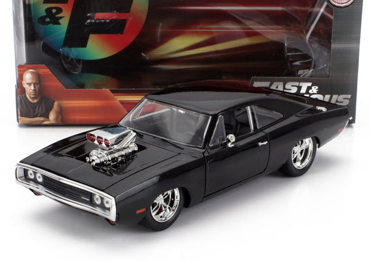 Dodgeダッジ ドム ダッジ チャージャー RT 1970 ワイルドスピード ブラック TV SERIES / JADA 1/24 ミニカー
