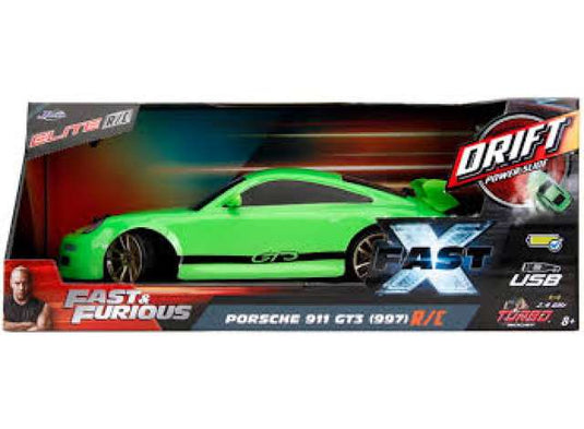 ポルシェ 911 GT3 (997) ドリフト ラジコン ワイルド・スピード グリーン / JADA 1/10 ミニカー