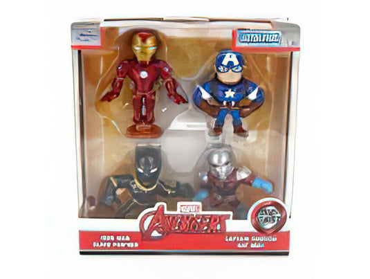 フィギュア SET 4X AVENGERS BLACK PANTHER IRON MAN ANT-MAN CAPTAIN AMERICA CM. 6.0 VARIOUS/JADA 1/32ミニカー
