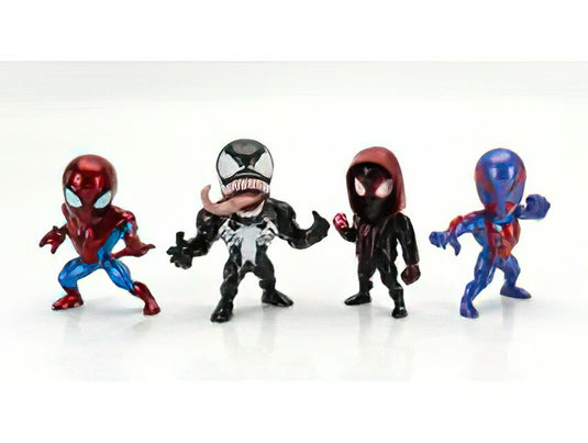 フィギュア SET 4X AVENGERS SPIDER MAN MILES MORALES SPIDERMAN 2099 VENOM CM. 6.0 VARIOUS/JADA 1/32ミニカー