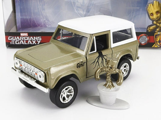 FORD USAフォードUSA ブロンコ 1973 グルートフィギュア ガーディアンズオブギャラクシー グリーンホワイト TV SERIES / JADA 1/32 ミニカー