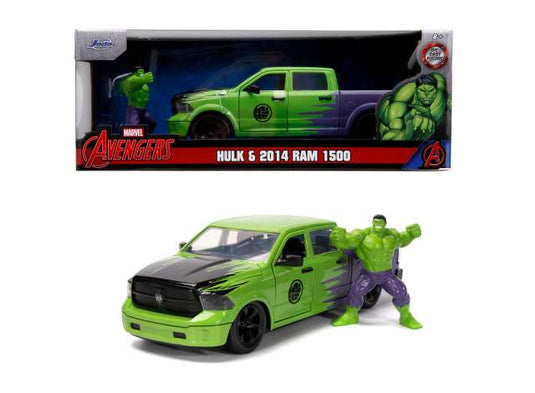 2014 RAM 1500 ハルク フィギュア付 マーベル アベンジャーズ 劇中車 / JADA 1/24 ミニカー