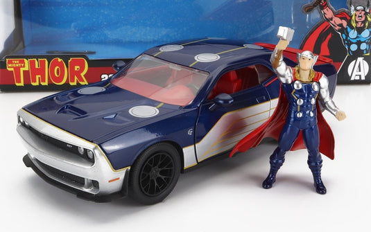 DODGEダッジ チャレンジャー SRT8 ソーフィギュア 2015 ブルーシルバー TV SERIES / JADA 1/24 ミニカー