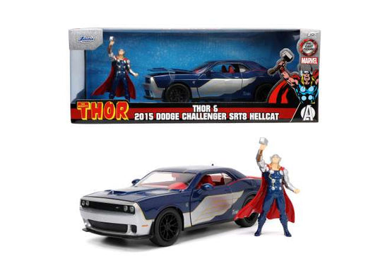 2015 ダッジ チャレンジャー SRT8 ヘルキャット ソーフィギュア付 / JADA 1/24 ミニカー