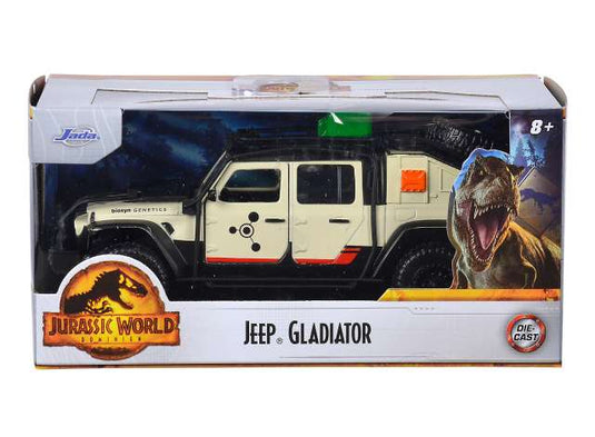 ジュラシック・ワールド ジープ グラディエーター クリーム/レッド 劇中車 / JADA 1/32 ミニカー