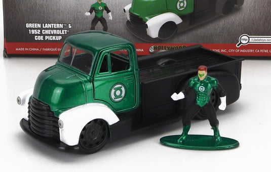 CHEVROLETシボレー COEトラック グリーンランタンフィギュア 1952 グリーンブラック TV SERIES / JADA 1/32 ミニカー