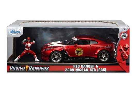 2009 ニッサン スカイライン GTR R35 パワーレンジャー フィギュア付 / JADA 1/24 ミニカー