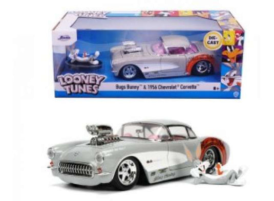 1967 シボレー コルベット ルーニー・テューンズ シルバー 劇中車 ミニカー / JADA 1/24 ミニカー