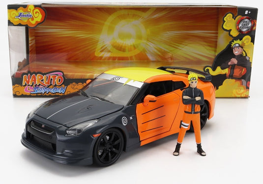 NISSANニッサン GTR ナルトフィギュア 2009 グレーオレンジ TV SERIES / JADA 1/24 ミニカー
