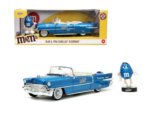 1956 キャデラック エルドラド M&M's ブルーフィギュア付 ブルー / JADA 1/24 ミニカー