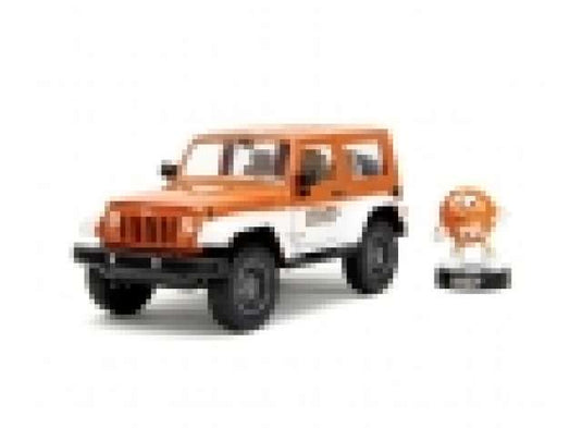 2007 ジープ ラングラー M&M's オレンジフィギュア付 ミニカー / JADA 1/24 ミニカー
