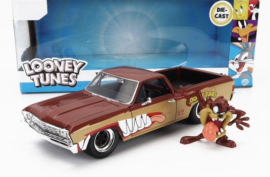 CHEVROLETシボレー エルカミーノ ピックアップ タズマニアンデビルフィギュア ブラウン TV SERIES / JADA 1/24 ミニカー