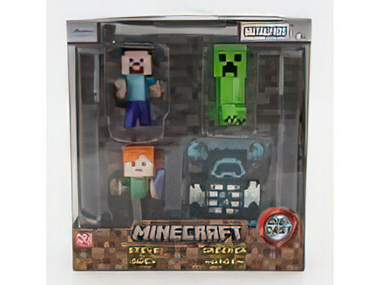 フィギュア SET 4X MINECRAFT METAL NANO フィギュア VIDEOGAME CM. 5.0 VARIOUS/JADA 1/50ミニカー