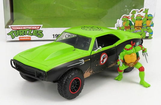 CHEVROLETシボレー カマロ 1967 ラファエル ニンジャタートルズ グリーンブラック TV SERIES - MOVIE / JADA 1/24 ミニカー