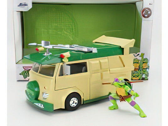 VOLKSWAGEN PARTY WAGON DONATELLO NINJA TURTLES TARTARUGHE NINJA YELLOW GREEN/JADA 1/24ミニカー