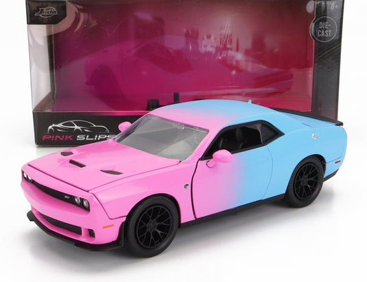 DODGEダッジ チャレンジャー SRT ヘルキャット クーペ カスタム 2015 ピンクライトブルー TV SERIES / JADA 1/24 ミニカー