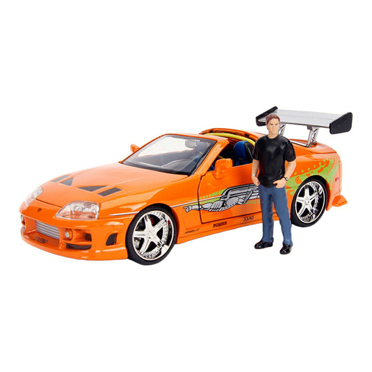 Toyotaトヨタ Brian's Supra with Diecast Brian Figure F / JADA 1/24 模型