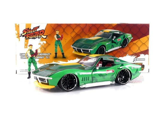 シボレー コルベット スティングレイ 1969 キャミィ フィギュア付 グリーン / Jada Toys 1/24 ミニカー